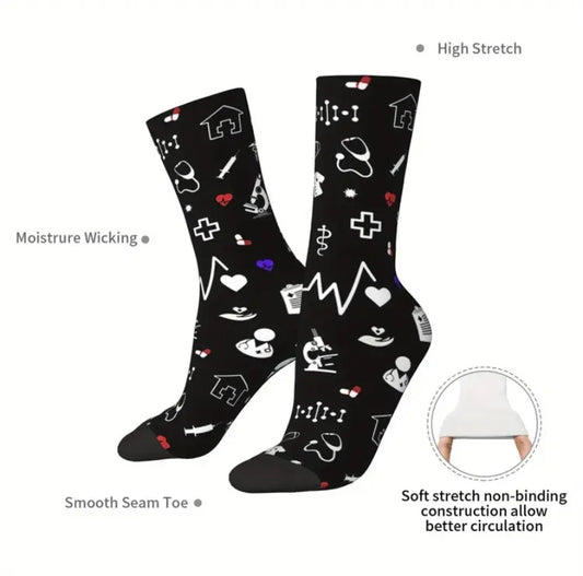 Medical Theme Compression Socks - enamels-online
