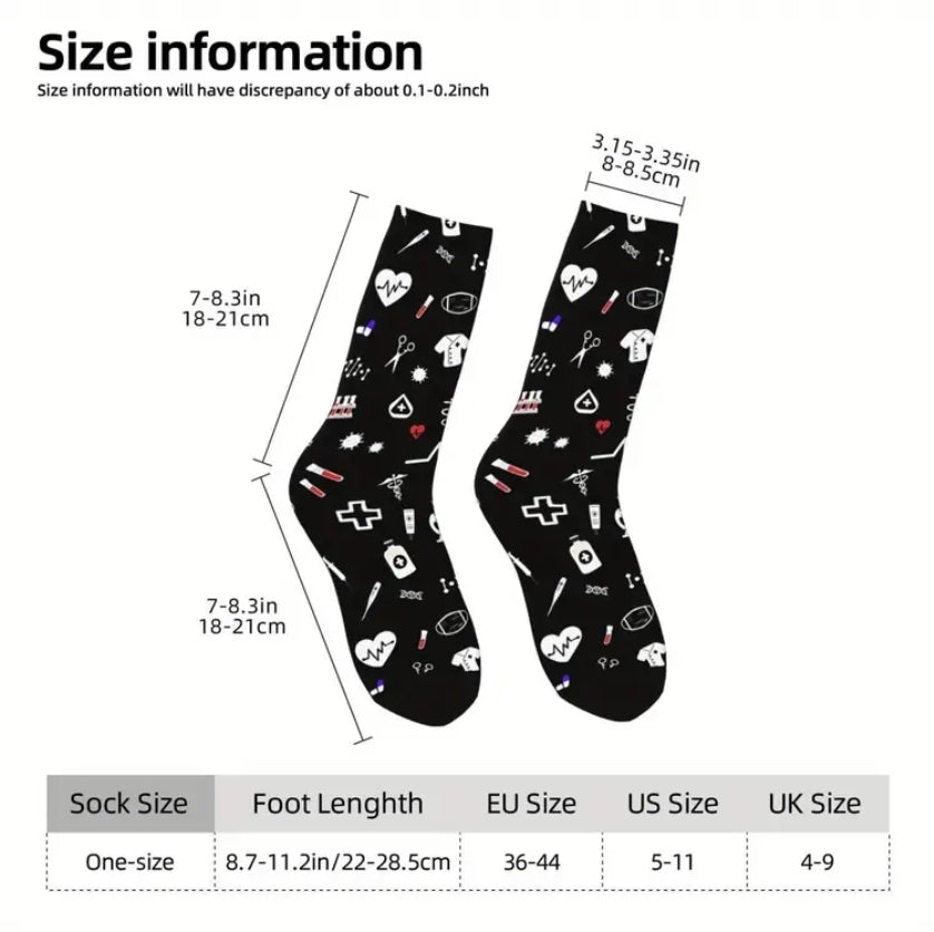 Medical Theme Compression Socks - enamels-online