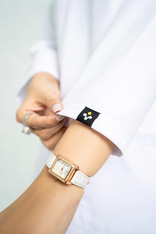 Basic White Poly viscose-Women enamels-online