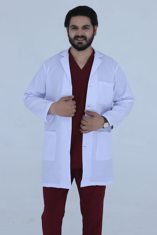 Lab Coat Suiting Fabric - Men