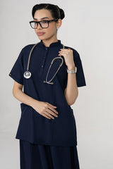 Velora Long Skirt - Navy enamels-online