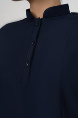 Velora Long Skirt - Navy enamels-online