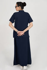Velora Long Skirt - Navy enamels-online