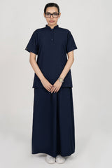 Velora Long Skirt - Navy enamels-online