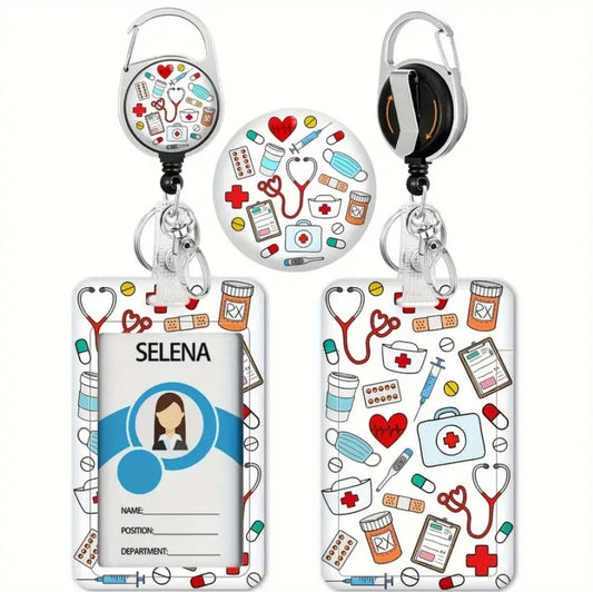 Card holder with acrylic head and cord enamels-online