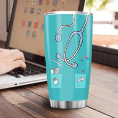 Nurse Appreciation Tumbler – Leak-Proof Travel Mug enamels-online