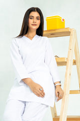 Basic White Poly viscose-Women