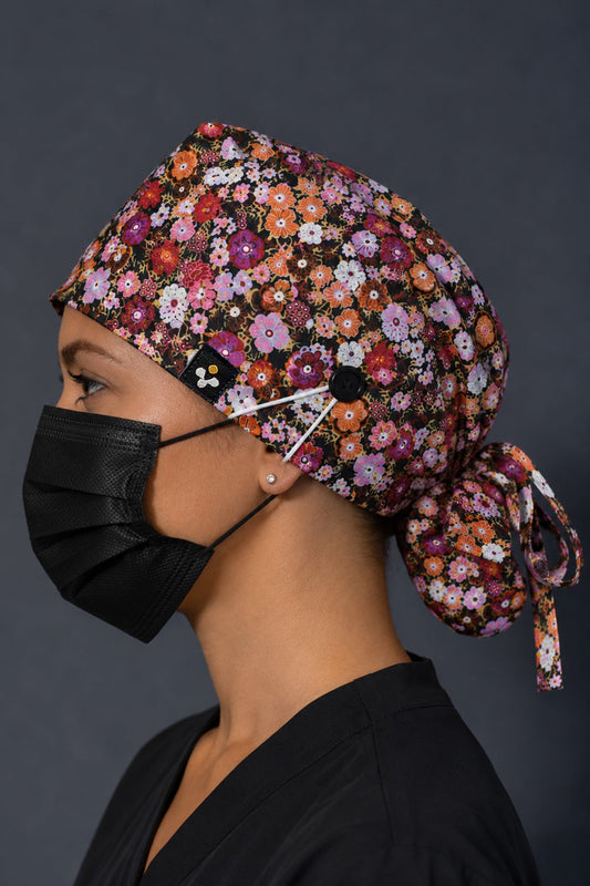 Floral | BunFit™ Surgical Cap enamels-online