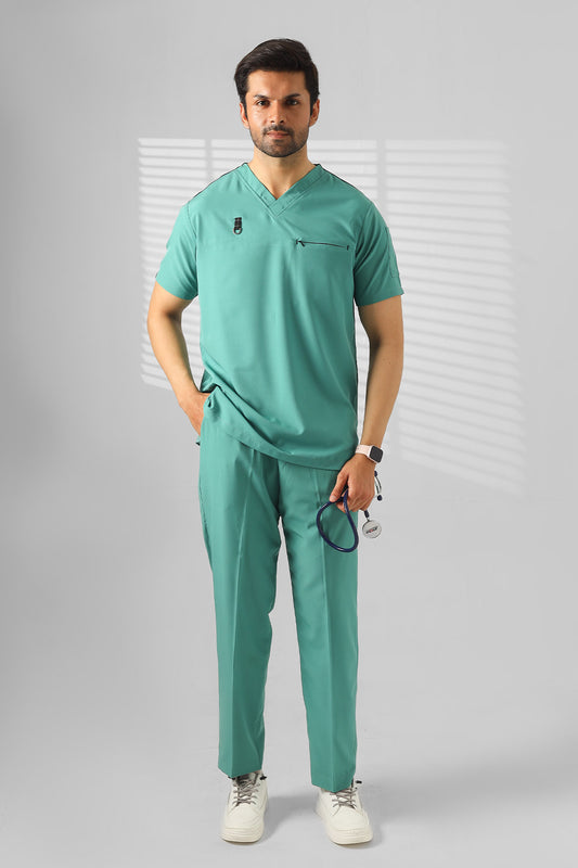 Sprinter Sea Green men's medical scrubs by Enamels