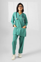 Sprinter sea green designer medical scrubs for women by Enamels