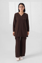 Sprinter Espresso Strike wide-leg women's scrubs by Enamels