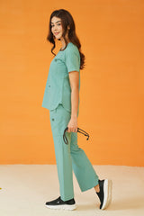 Velora Bell Bottom - Sea Green - Women enamels-online