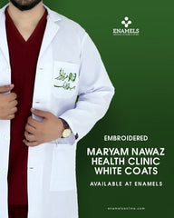 Maryam Nawaz Health Clinic - Wrinkle Free White-Coat enamels-online