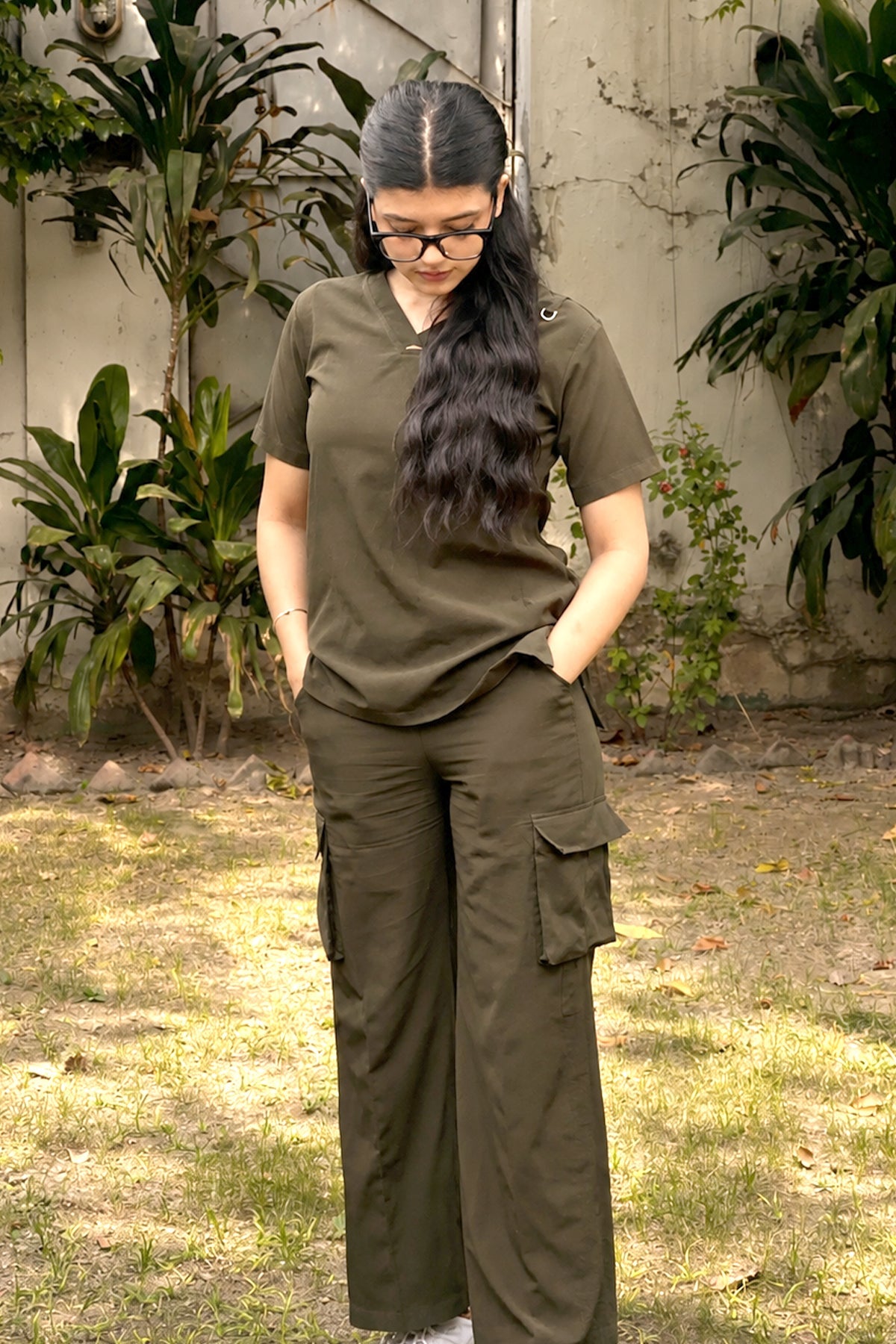 Velora Wide Leg Set - Olive Shine enamels-online