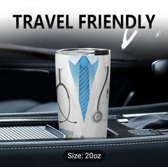 Stainless Steel Doctor Appreciation Tumbler Leak-Proof Travel Coffee Mug with Lid