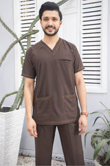 Sprinter Brown-Men-Designer Men Scrubs