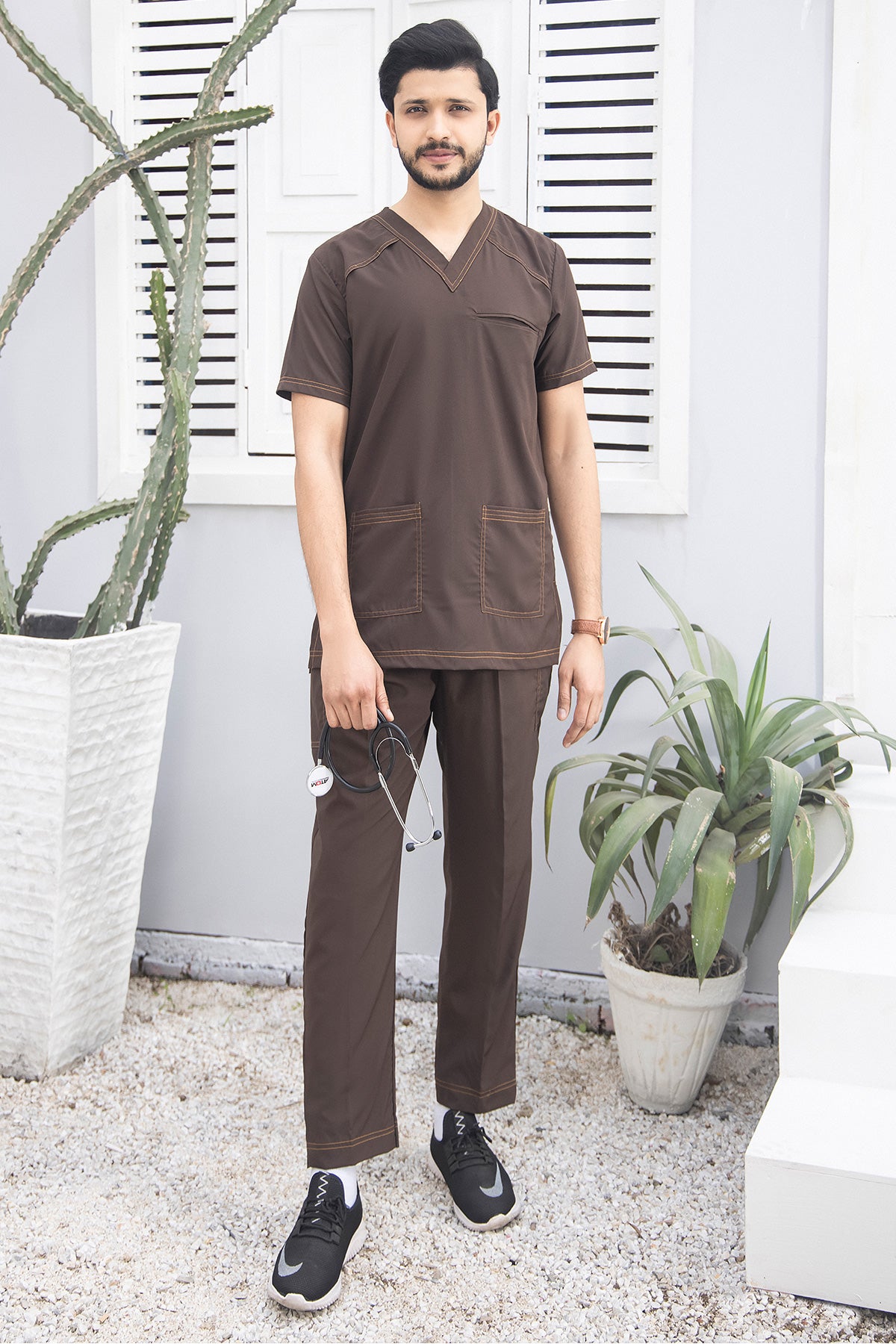 Sprinter Brown-Men-Designer Men Scrubs-3