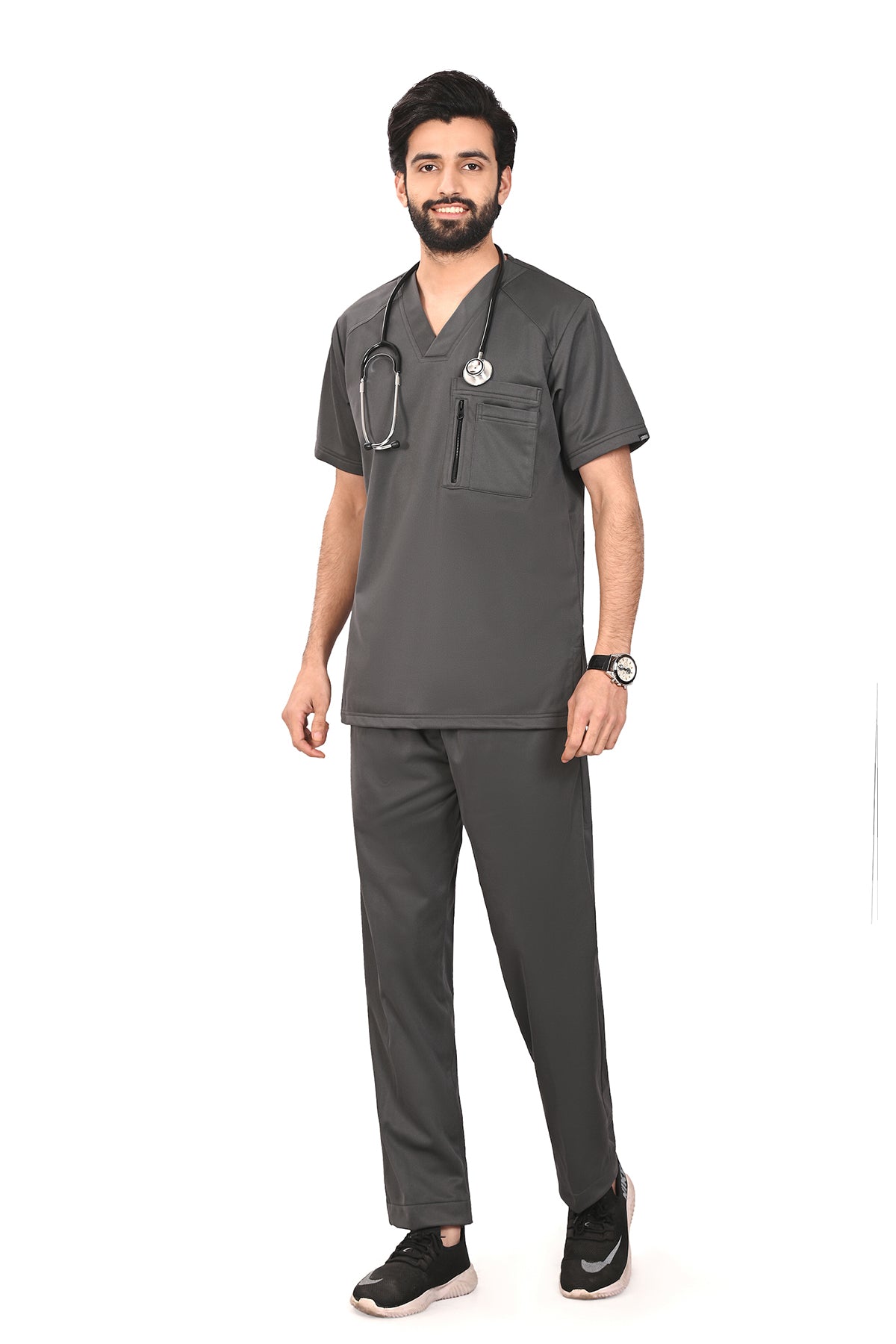 Trender Grey-Winter Men-Designer Men Scrubs